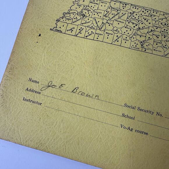 Vtg Vocational Agriculture Record Book & Instructional Guide Tennessee Edition - Picture 3 of 16